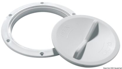 Tappo ispezione bianco 127 mm apertura facilitata 20.202.00 Osculati