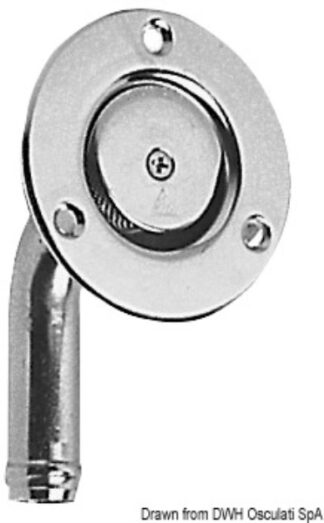 Sfiato inox a filo portagomma 19 mm 20.267.69 Osculati