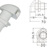 Sfiato in plastica Ø 16 mm 20.283.00 Osculati