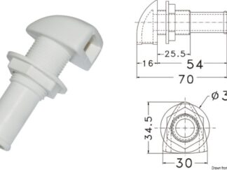 Sfiato in plastica Ø 16 mm 20.283.00 Osculati