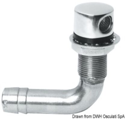 Sfiato inox 90° 16 mm 20.288.01 Osculati
