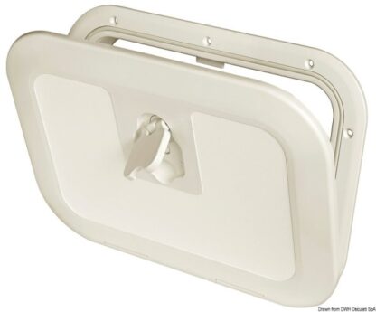 Portello a filo RAL 9001 380 x 280 mm 20.291.40 Osculati