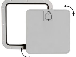 Portello estraibile grigio 375 x 375 mm 20.302.32 Osculati