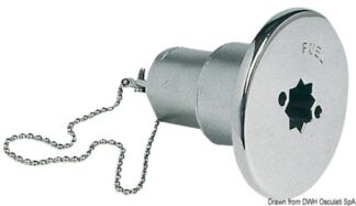 Tappo inox imbarco Diesel 50 mm 20.450.03 Osculati
