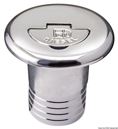 Tappo per rifornimento dritto Diesel 50 mm 20.666.03 Osculati