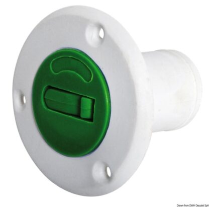 Tappo nylon Fuel verde 38 mm 20.669.04 Osculati