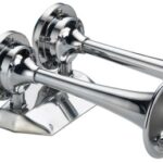 Tromba cromata 2 corni 24 V 21.443.24 Osculati