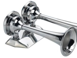 Tromba cromata 2 corni 24 V 21.443.24 Osculati