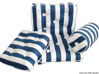 Cuscino forma rollo in cotone blu e bianco 24.430.34 Osculati