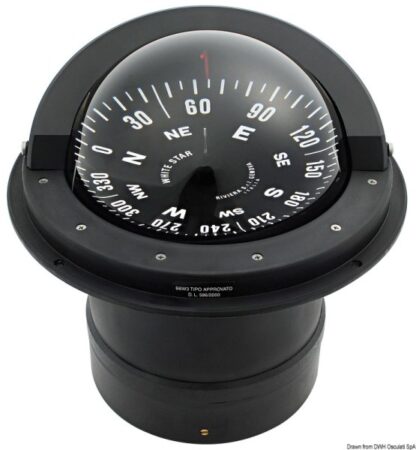 Bussola Riviera B6/W3 6" nera/rosa nera 25.001.10 Riviera