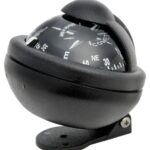 Bussola Riviera Comet 1 da 2" nera con staffa 25.006.04 Riviera