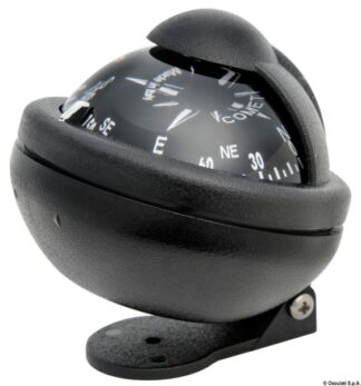 Bussola Riviera Comet 1 da 2" nera con staffa 25.006.04 Riviera