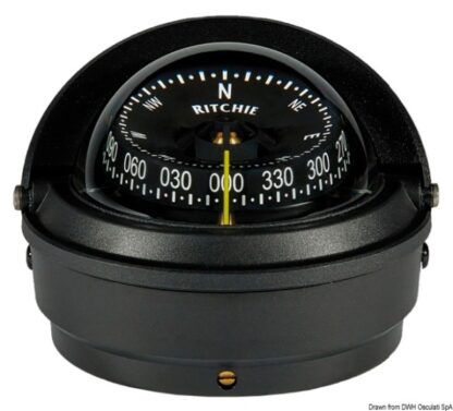 Bussola Ritchie Wheelmark 3" esterna nera/nera 25.082.41 Ritchie navigation