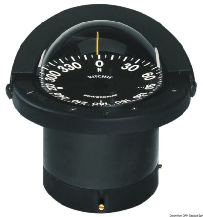 Bussola Ritchie Navigator 4"1/2 incasso nera/nera 25.084.01 Ritchie navigation