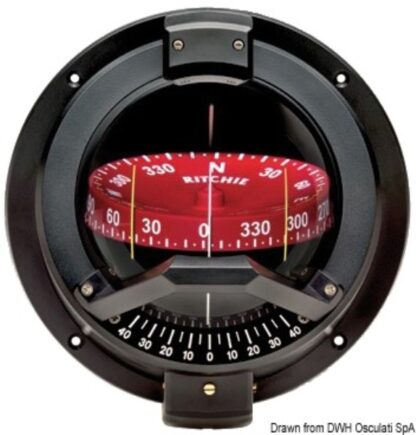 Bussola Ritchie Venturi Sail 3"3/4 nera/rossa 25.088.02 Ritchie navigation