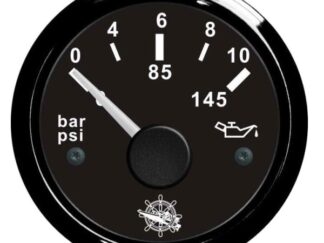 Indicatore pressione olio 0/10 bar nero/nera 27.320.11 Osculati