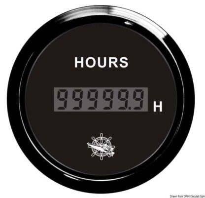 Contaore digitale nero/nera 27.320.36 Osculati