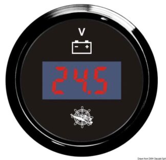 Voltmetro digitale 8/32 V nero/nera 27.320.40 Osculati