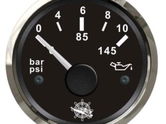 Indicatore pressione olio 0/10 bar nero/lucida 27.321.11 Osculati