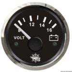 Voltmetro 8/16 V nero/lucida 27.321.14 Osculati