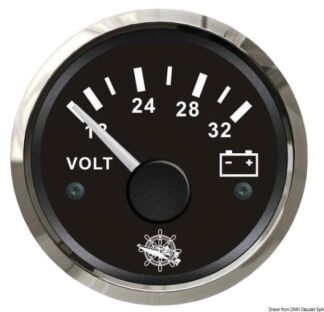 Voltmetro 18/32 V nero/lucida 27.321.15 Osculati