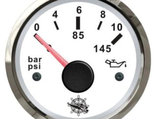 Indicatore pressione olio 0-10 bar bianco/lucida 27.322.11 Osculati