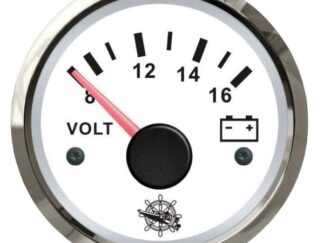 Voltmetro 8/16 V bianco/lucida 27.322.14 Osculati