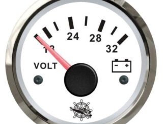 Voltmetro 18/32 V bianco/lucida 27.322.15 Osculati