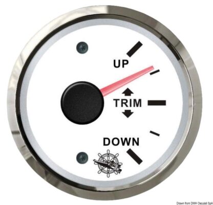 Indicatore trim 0-190 ohm bianco/lucida 27.322.20 Osculati