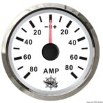 Amperometro con shunt 80 A bianco/lucida 27.322.24 Osculati