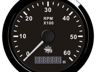 Contagiri 0-6000 RPM nero/nera 27.325.03 Osculati