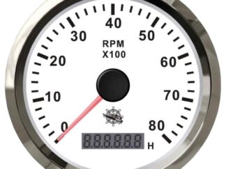 Contagiri 0-8000 RPM bianco/lucida 27.327.04 Osculati