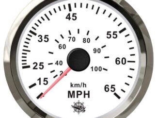 Spidometro Pitot 0-65 MPH bianco/lucida 27.327.10 Osculati