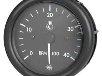 Contagiri nero diesel 12 V con contaore 27.420.05 Osculati