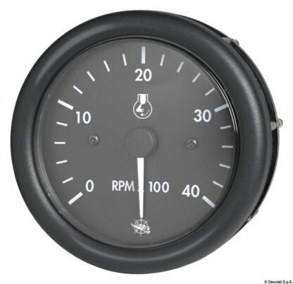 Contagiri nero diesel 12 V con contaore 27.420.05 Osculati
