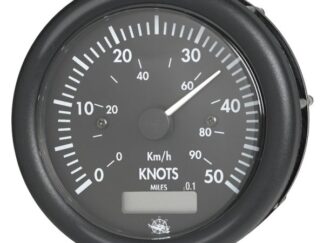 Spidometro 0-50 nodi 12 V nero con totalizzatore 27.425.01 Osculati