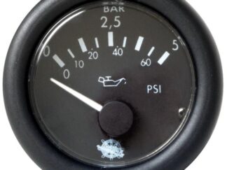 Pressione olio 0-5 bar 12 V nero 27.429.01 Osculati