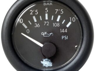 Pressione olio 0-10 bar 24 V nero 27.430.02 Osculati