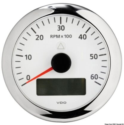 Contagiri 6000 RPM bianco 27.480.03 VDO Marine