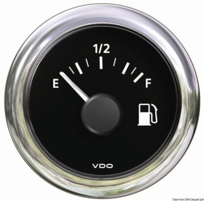 Indicat livello carburante 10/180 ohm nero 27.582.01 VDO Marine