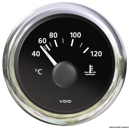 Termometro acqua nero 27.588.01 VDO Marine