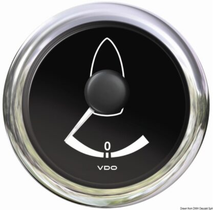 Indicatore angolo di barra nero 27.595.01 VDO Marine