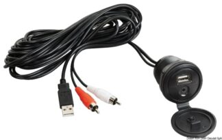 Cavo ausiliare USB-AUX con frontalino stagno 29.530.08 Osculati