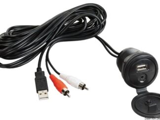 Osculati 29.530.08 Cavo Ausiliare Usb-Aux Con Frontalino Stagno