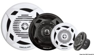 Coppia di casse a doppio cono 3'' 2x20 W bianche 29.741.01 Osculati