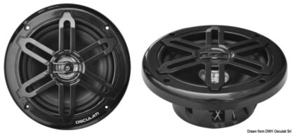 Coppia di casse stereo doppio cono nere 5,25" - 2X80W 29.743.02 Osculati