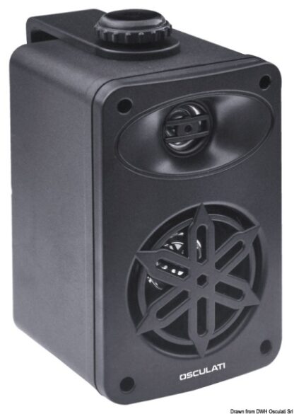 Coppia di casse stereo 2 vie per interno nere 3" - 2X80W 29.746.02 Osculati