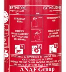 Estintore Solas a polvere 3 Kg MED 31.451.03 Anaf Antincendi