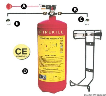 Estintore Firekill con pressostato 3 kg 31.519.13 n/a