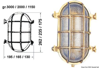 Lampada tartaruga ovale 130 x 175 mm 32.203.60 0